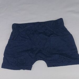 Blue Baby Shorts with Mickey Mouse Print